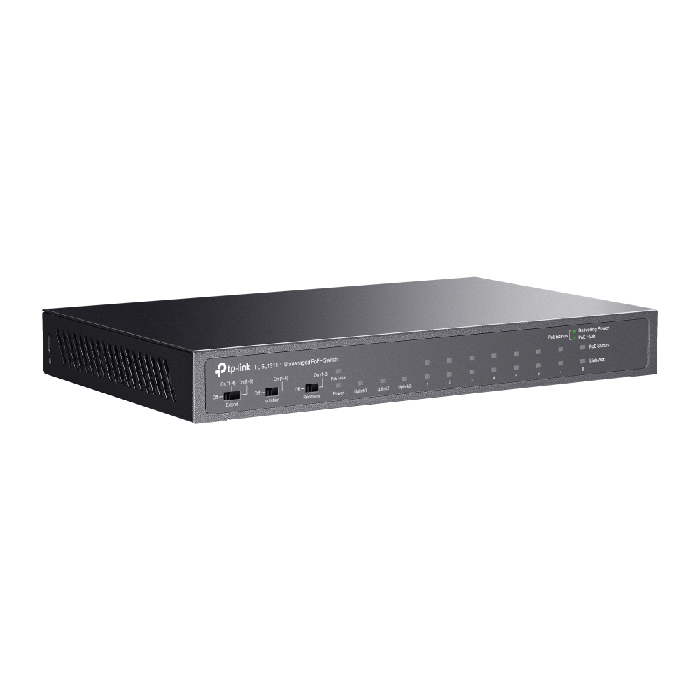 TP-Link Poe Switch 8 Port ( 8FE + 2GE+ 1GE SFP Port) TL-SL1311P view 4